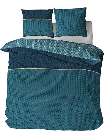 Parure de lit JADE pur coton Taie 63x63 cm