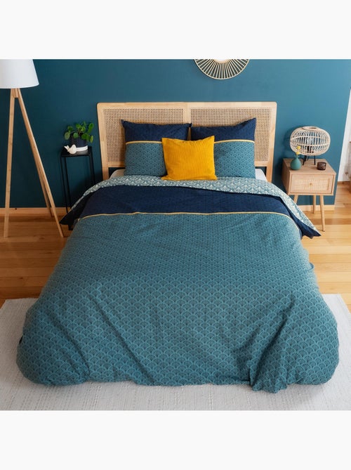 Parure de lit JADE pur coton Taie 63x63 cm - Kiabi Parure de lit JADE pur coton Taie 63x63 cm - Kiabi