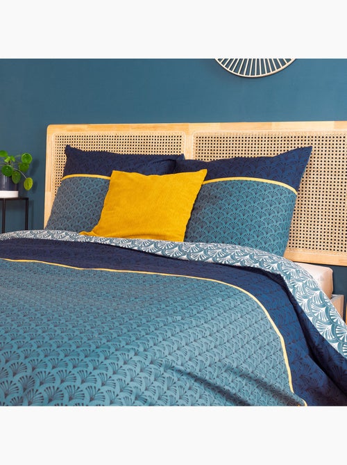 Parure de lit JADE pur coton Taie 63x63 cm - Kiabi Parure de lit JADE pur coton Taie 63x63 cm - Kiabi