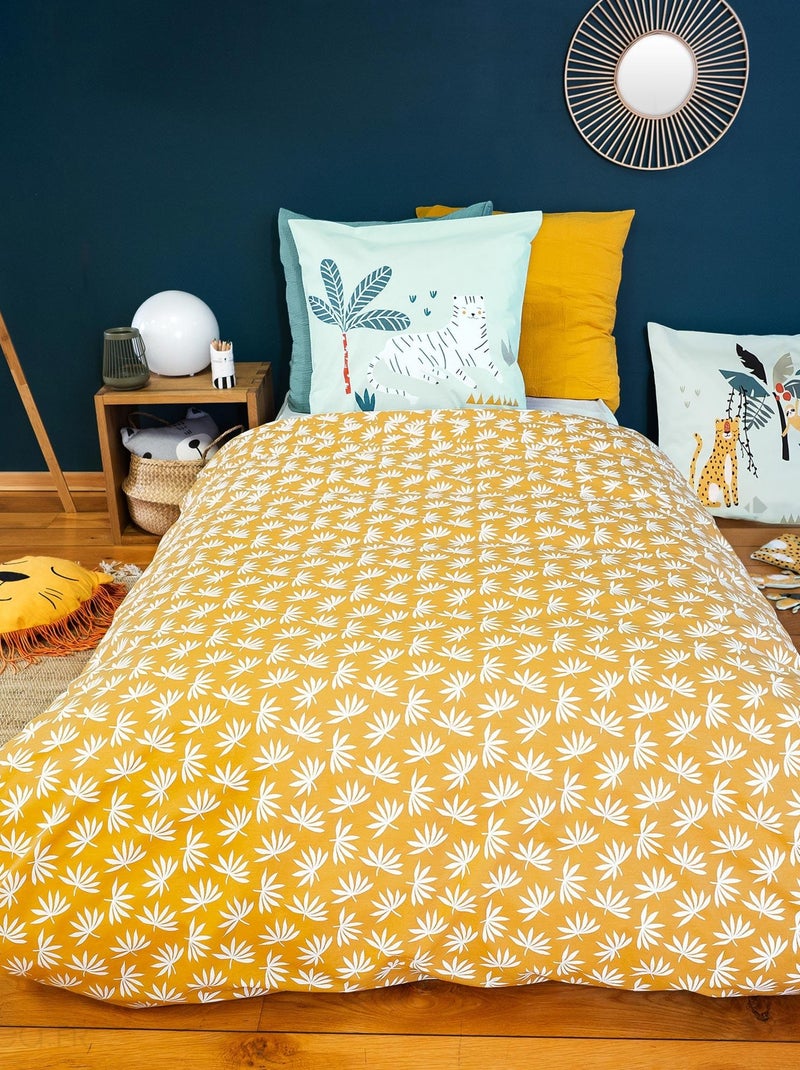 Parure de lit JUNGLE MANIA polyester microfibre  Taie 63x63 cm Vert - Kiabi