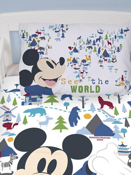 Parure de lit Junior Mickey Mouse Wanderer Disney 120 cm x 150 cm - Kiabi