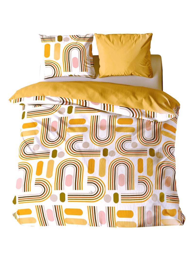 Parure de lit KARTING polyester microfibre  Taie 63x63 cm Jaune - Kiabi