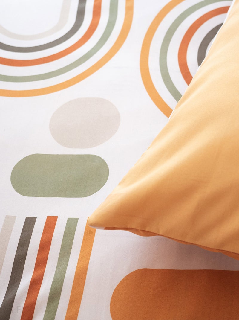 Parure de lit KARTING polyester microfibre  Taie 63x63 cm Jaune - Kiabi