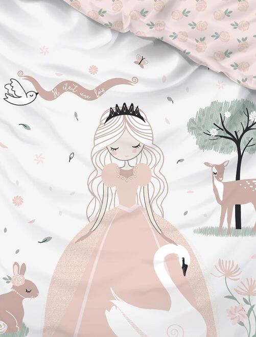 Parure de lit la princesse et ses animaux - Kiabi