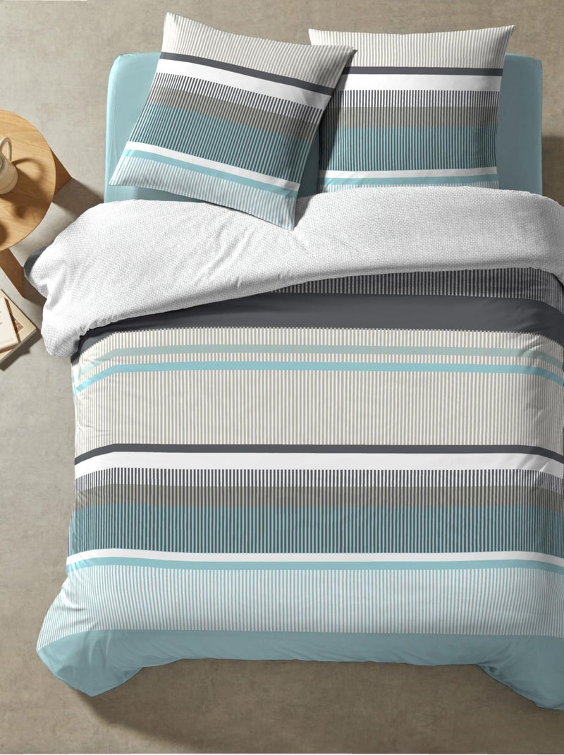 Parure de lit LANDYA Bleu clair - Kiabi
