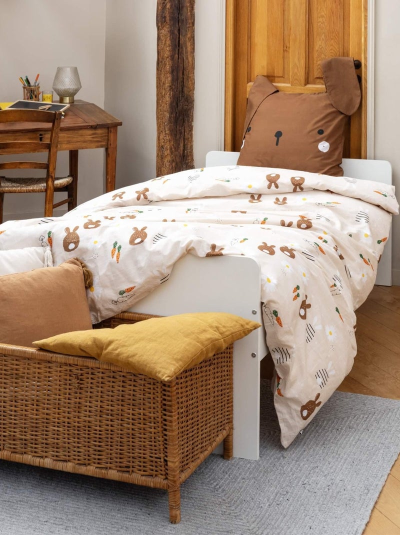Parure de lit lapin Beige - Kiabi