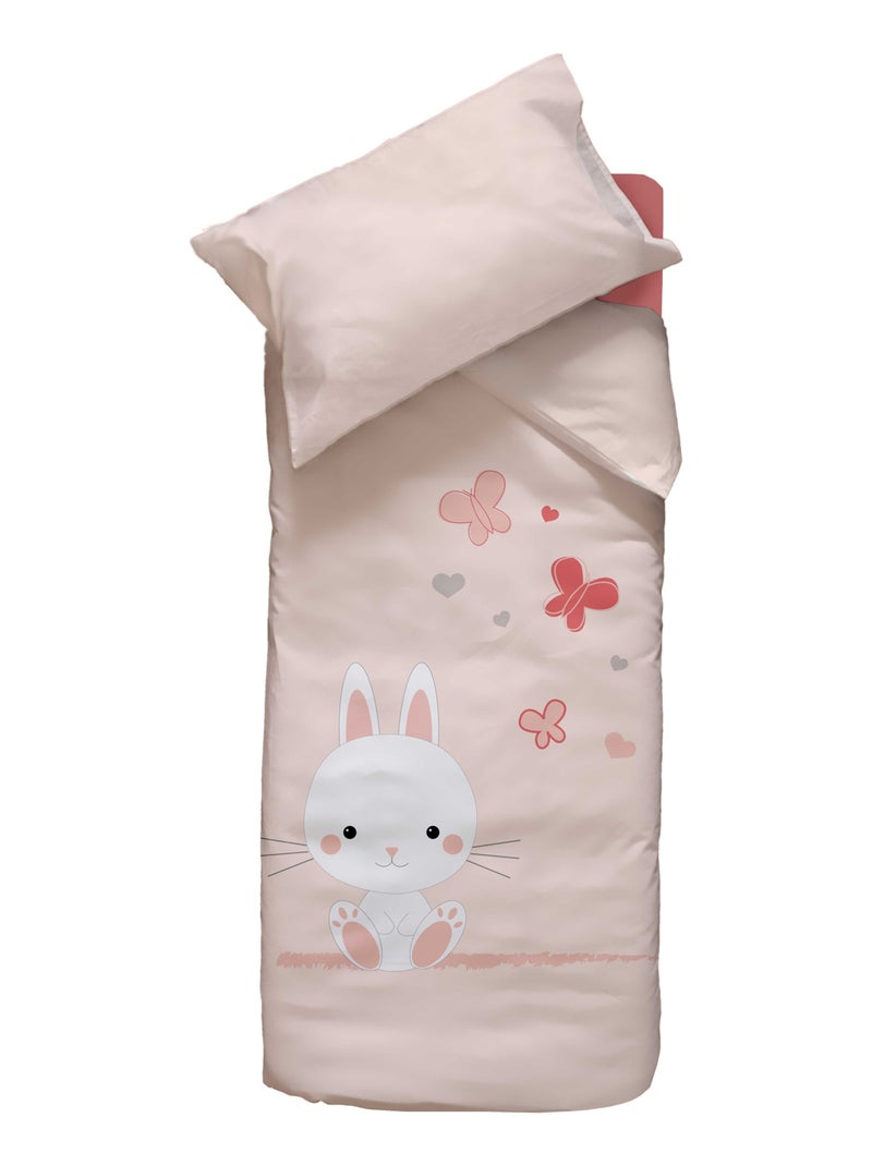 Parure de lit lapinou Rose clair - Kiabi