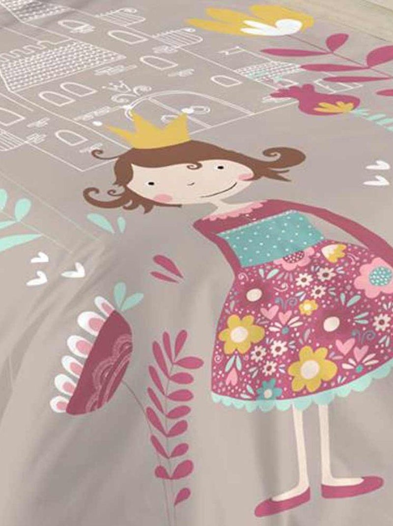 Parure de lit lena Gris - Kiabi