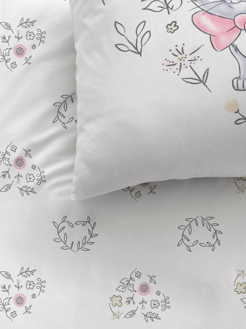 Parure de lit 'les Aristochats' - 1 personne Blanc - Kiabi
