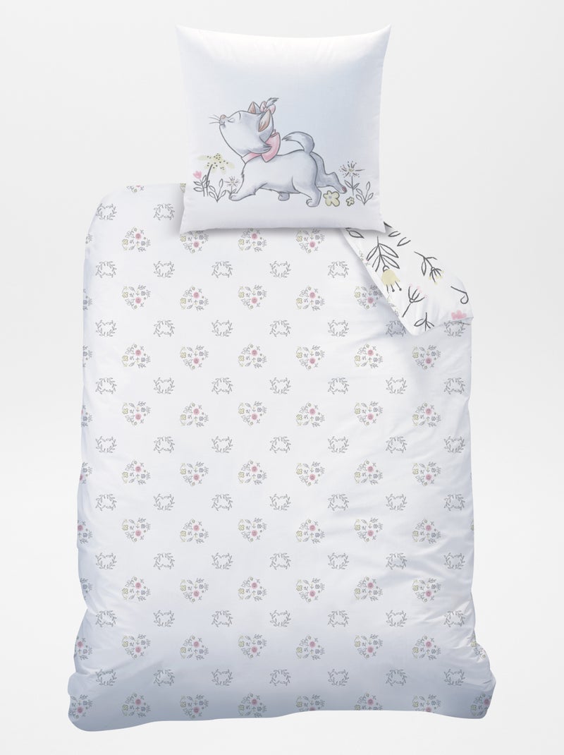 Parure de lit 'les Aristochats' - 1 personne Blanc - Kiabi