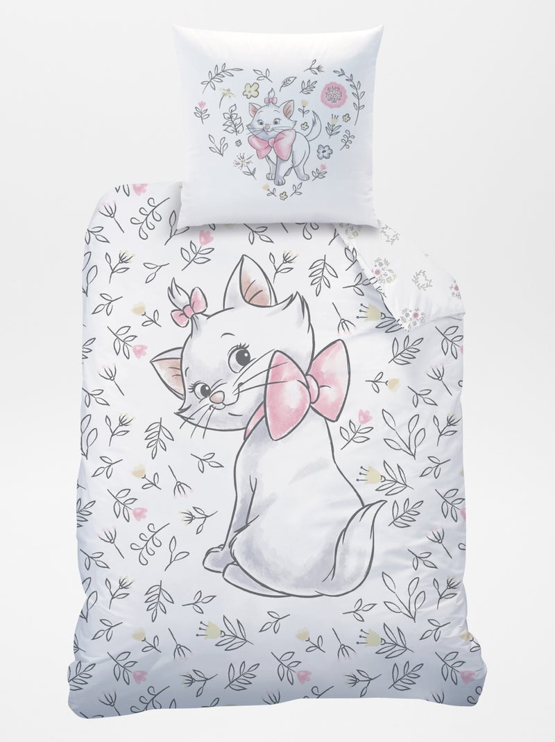 Parure de lit 'les Aristochats' - 1 personne Blanc - Kiabi
