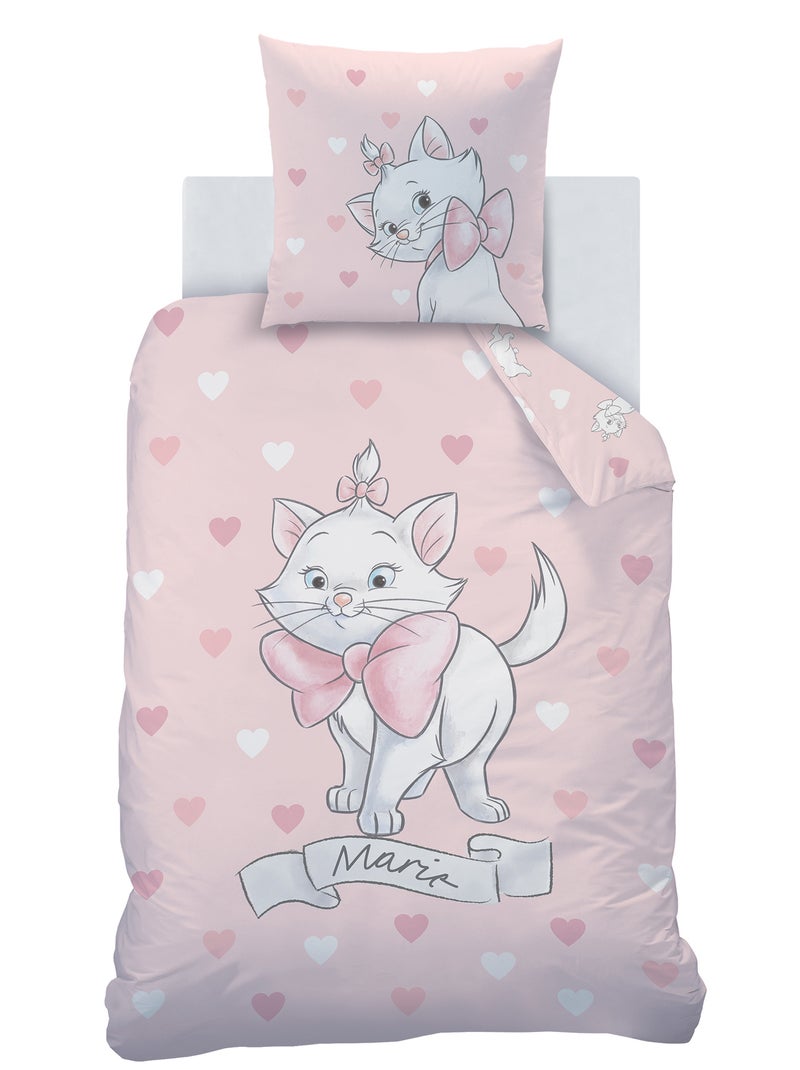 Parure de lit 'Les Aristochats' - 1 personne rose - Kiabi