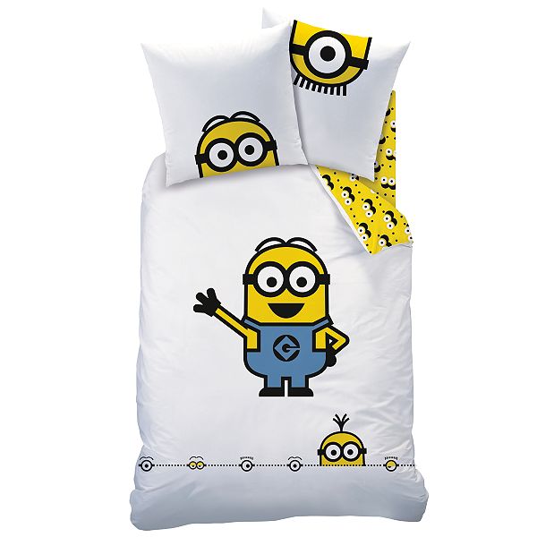 Parure De Lit Les Minions Reversible Null Blanc Kiabi 31 50