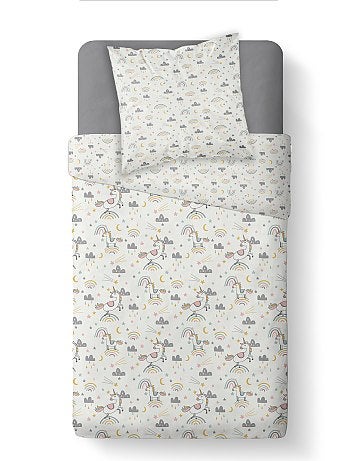 Parure de lit 'Licorne' 'Arc-en-ciel'