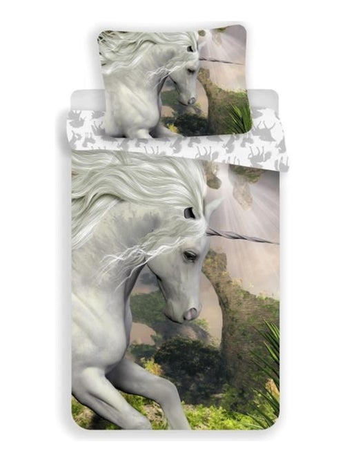Parure de Lit Licorne Blanche - Kiabi