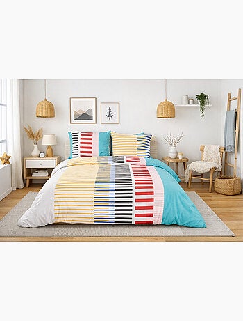 Parure de lit ligne pop - 240x220 / multicolore