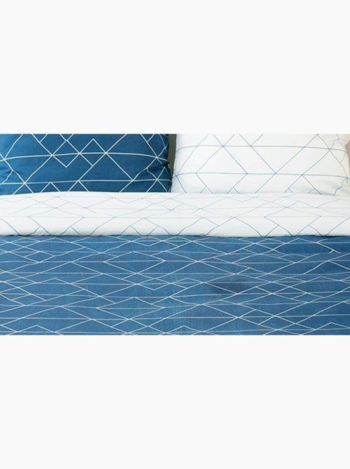 Parure de lit Lignes Nordiques Réversible. - Kiabi