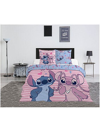 Parure de lit (Lilo & Stitch) Stitch & Angel Je t'aime jusqu'aux étoiles 240x220 cm