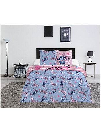Parure de lit (Lilo & Stitch) Stitch & Angel Je t'aime jusqu'aux étoiles 240x220 cm