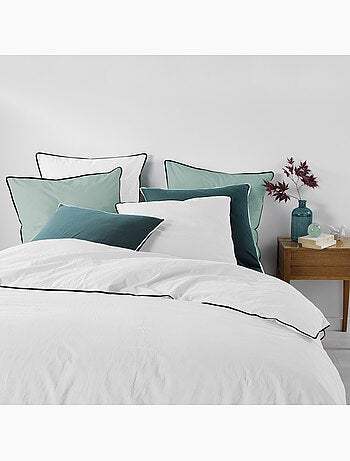 Parure de lit Linette en coton lavé 57 fils
