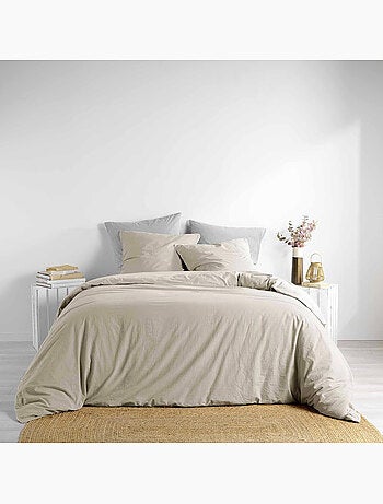 Parure de lit Linette en coton lavé 57 fils