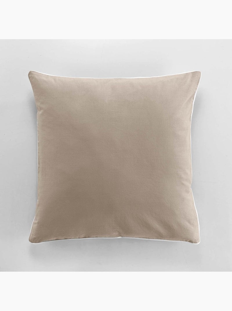 Parure de lit Linette en coton lavé 57 fils Lin - Kiabi