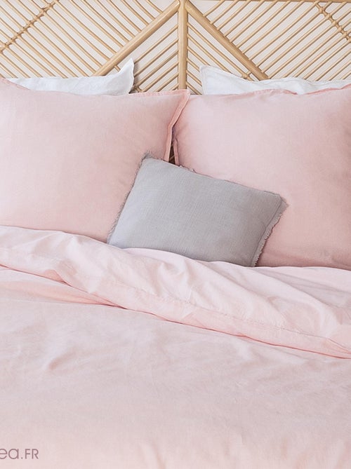 Parure de lit LINO coton lin lavé - Kiabi