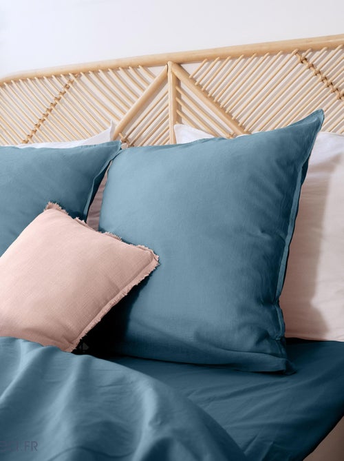 Parure de lit LINO coton lin lavé - Kiabi