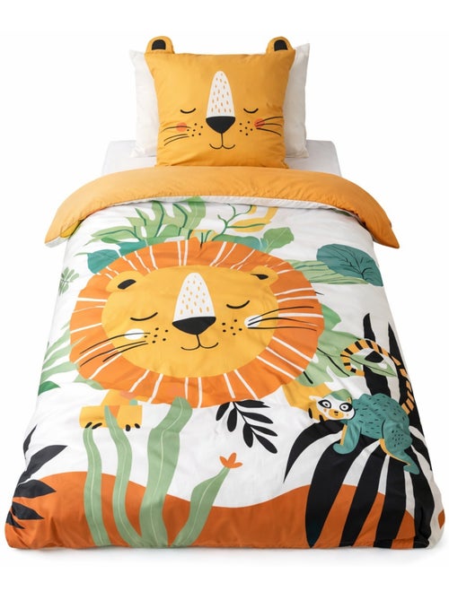 Parure de lit LION, Jaune, 140x200cm - Kiabi