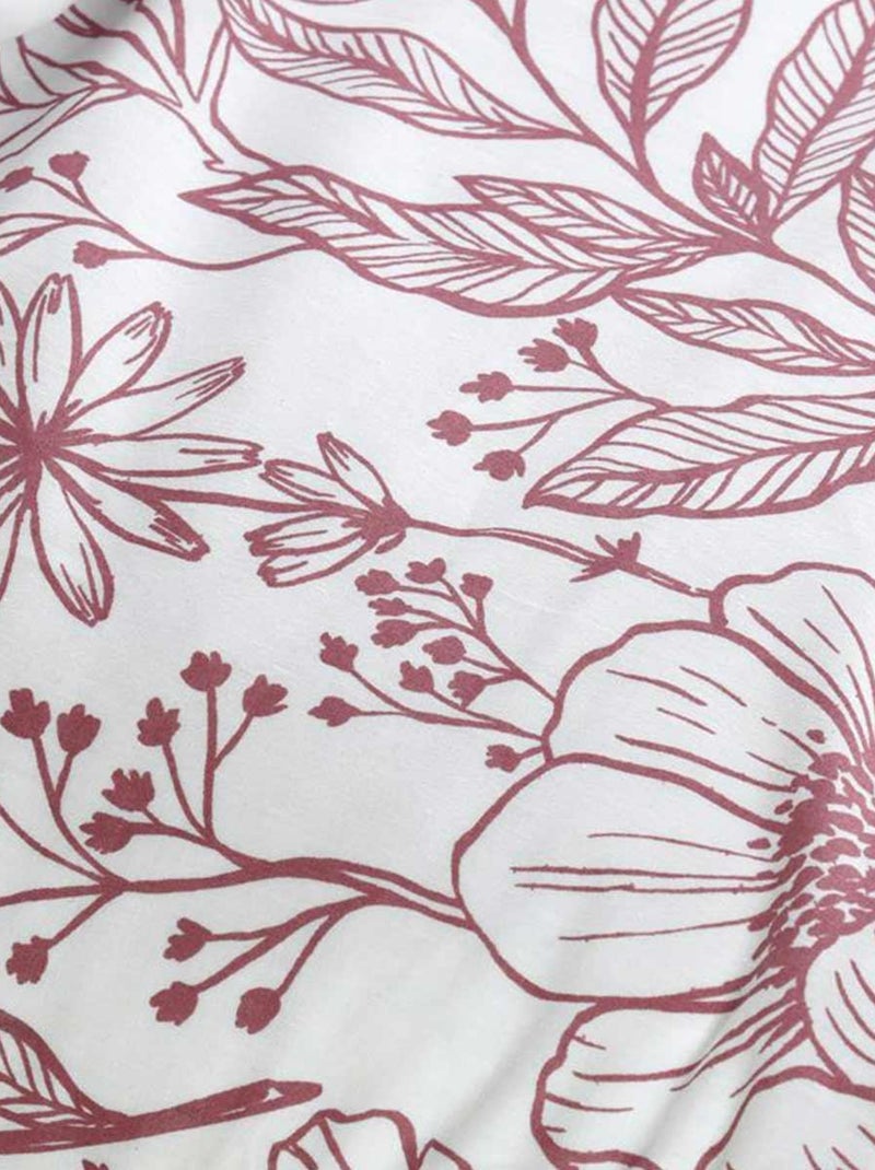 Parure de lit Maelys Blanc Rose - Kiabi