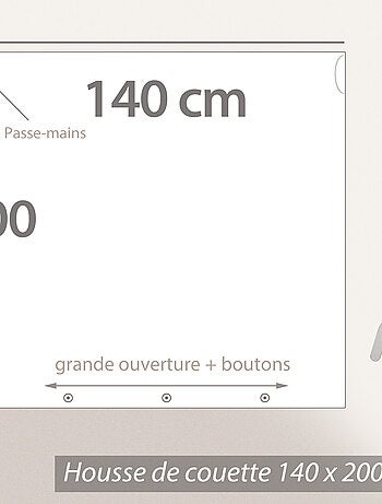 Parure de lit MARANA polyester microfibre Taie 63x63 cm