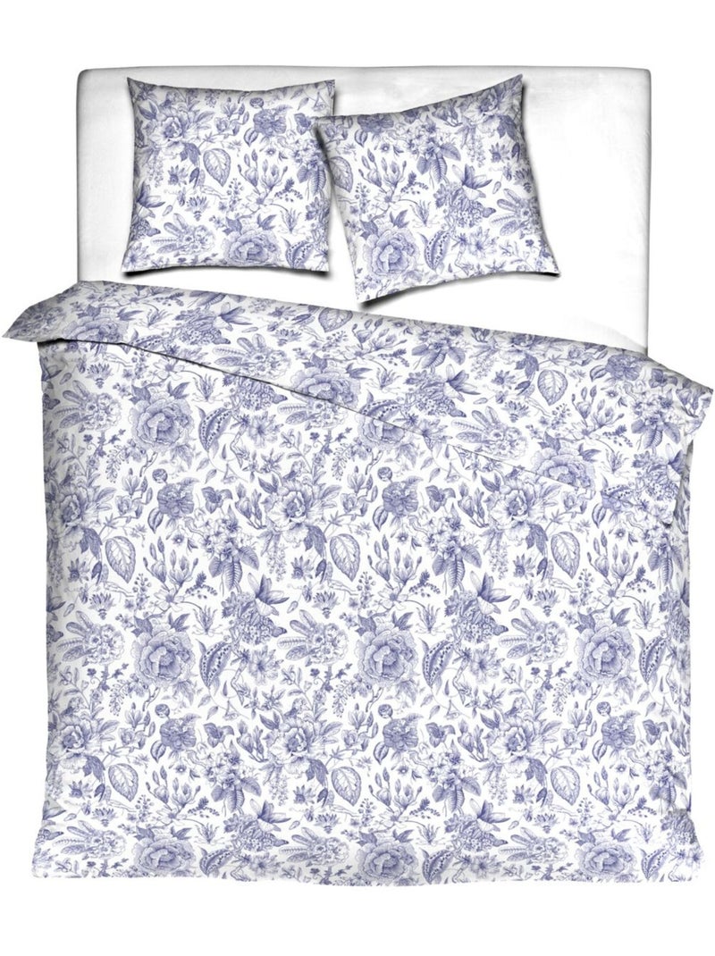Parure de lit May Bleu - Kiabi