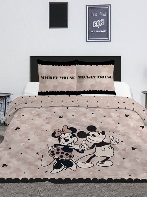 Parure de lit 'Mickey Mouse' & 'Minnie Mouse' 'Disney' - 2 personnes - Kiabi Parure de lit 'Mickey Mouse' & 'Minnie Mouse' 'Disney' - 2 personnes - Kiabi