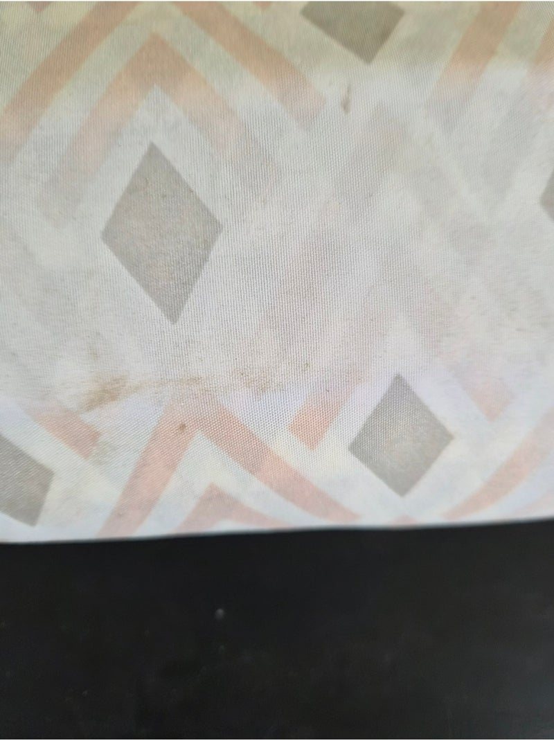 Parure de lit microfibre 220 x 240 cm rose motif geometrique Multicolore - Kiabi