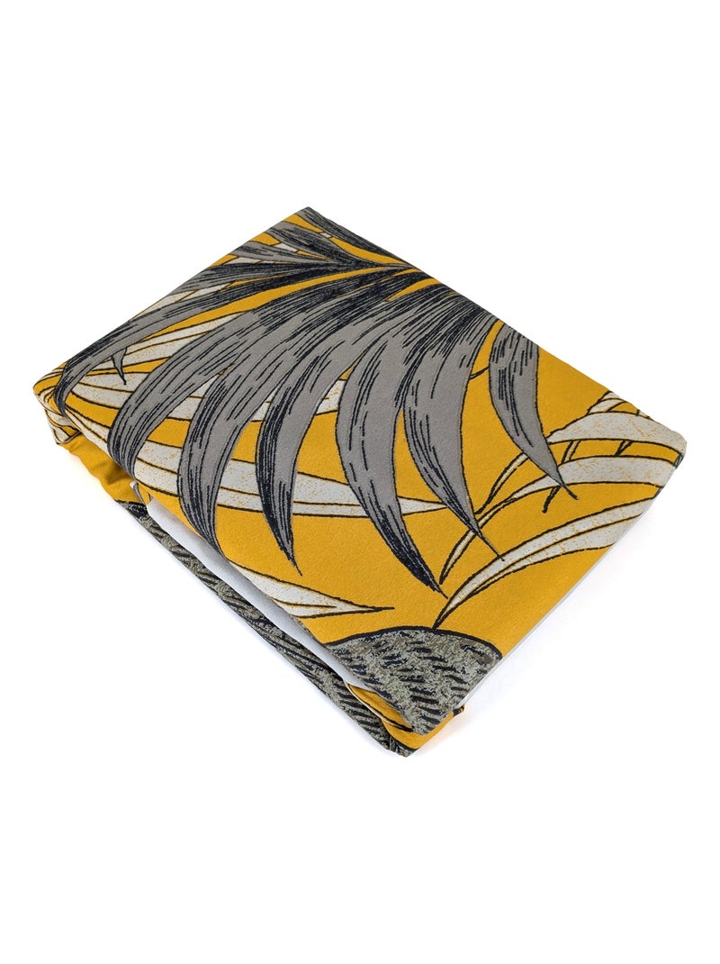 Parure de lit microfibre AQUILIE Jaune - Kiabi