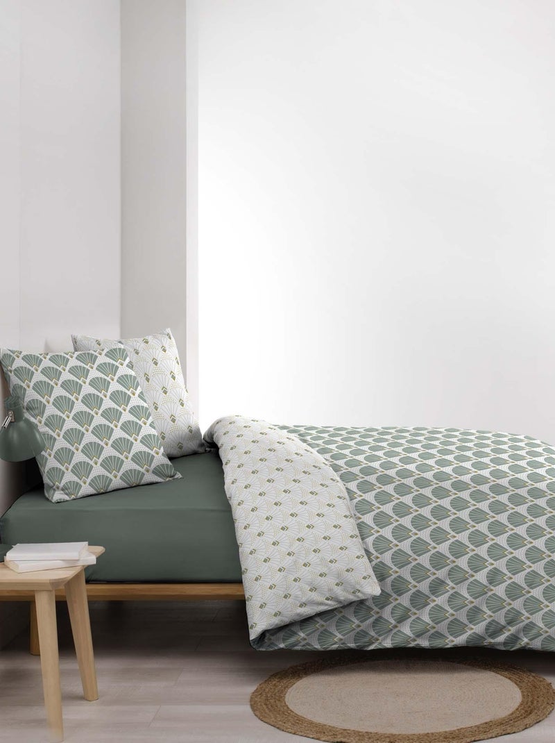 Parure de lit Microfibre artchic Diane Blanc - Kiabi