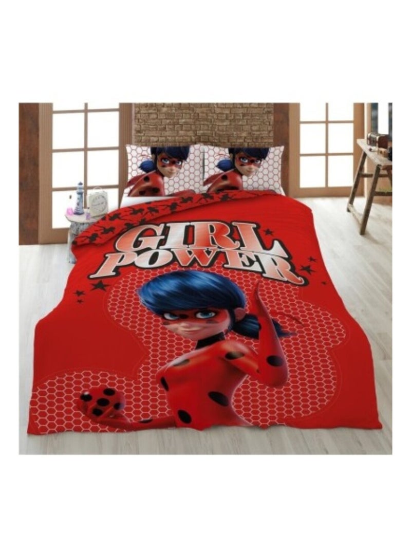 Parure de lit Microfibre Douceur d'Intérieur Rouge - Kiabi