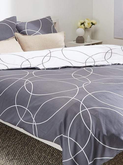 Parure de lit Microfibre Elton Douceur d'Intérieur - Kiabi Parure de lit Microfibre Elton Douceur d'Intérieur - Kiabi