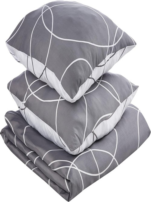 Parure de lit Microfibre Elton Douceur d'Intérieur - Kiabi Parure de lit Microfibre Elton Douceur d'Intérieur - Kiabi