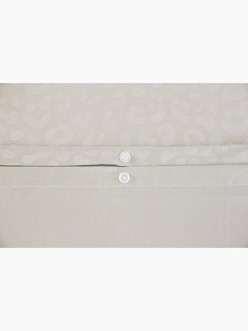 Parure de lit microfibre frappée - beige - 240x220 / beige - Kiabi Parure de lit microfibre frappée - beige - 240x220 / beige - Kiabi