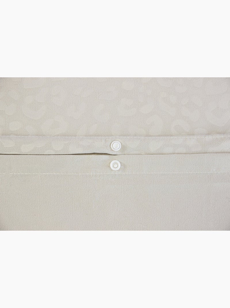 Parure de Lit Microfibre Frappée - Beige - 240x220 / Beige Beige - Kiabi