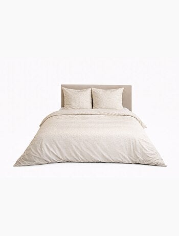 Parure de Lit Microfibre Frappée – Gris