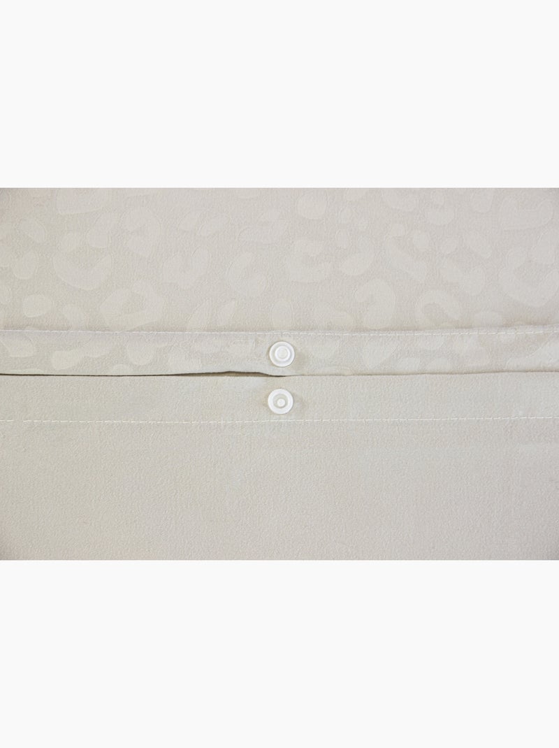 Parure de Lit Microfibre Frappée – Beige Beige - Kiabi