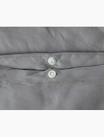 Parure de Lit Microfibre Frappée – Gris