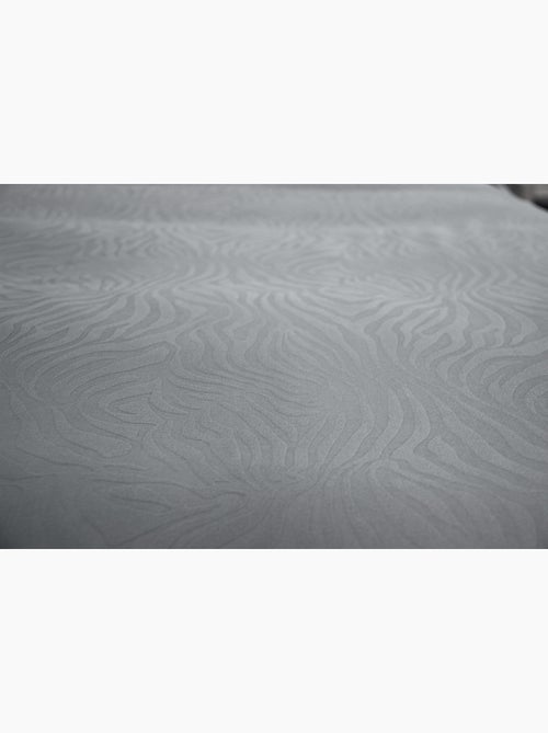 Parure de Lit Microfibre Frappée – Gris - Kiabi
