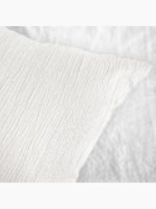 Parure de lit microfibre gaufrée & lavée bicolore - 240x220 / blanc - Kiabi Parure de lit microfibre gaufrée & lavée bicolore - 240x220 / blanc - Kiabi