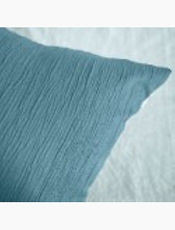 Parure de lit microfibre gaufrée & lavée bicolore - bleu - 240x220 / bleu