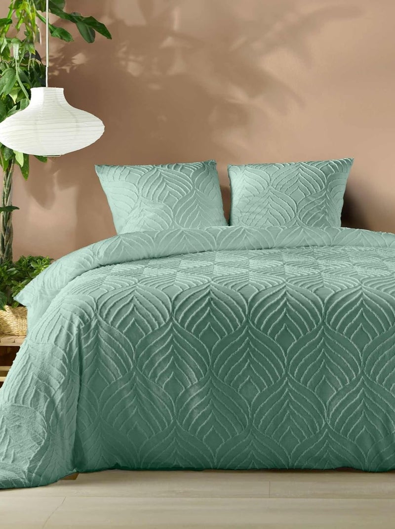 Parure de lit Microfibre Heltie PROMO LINGE Vert - Kiabi