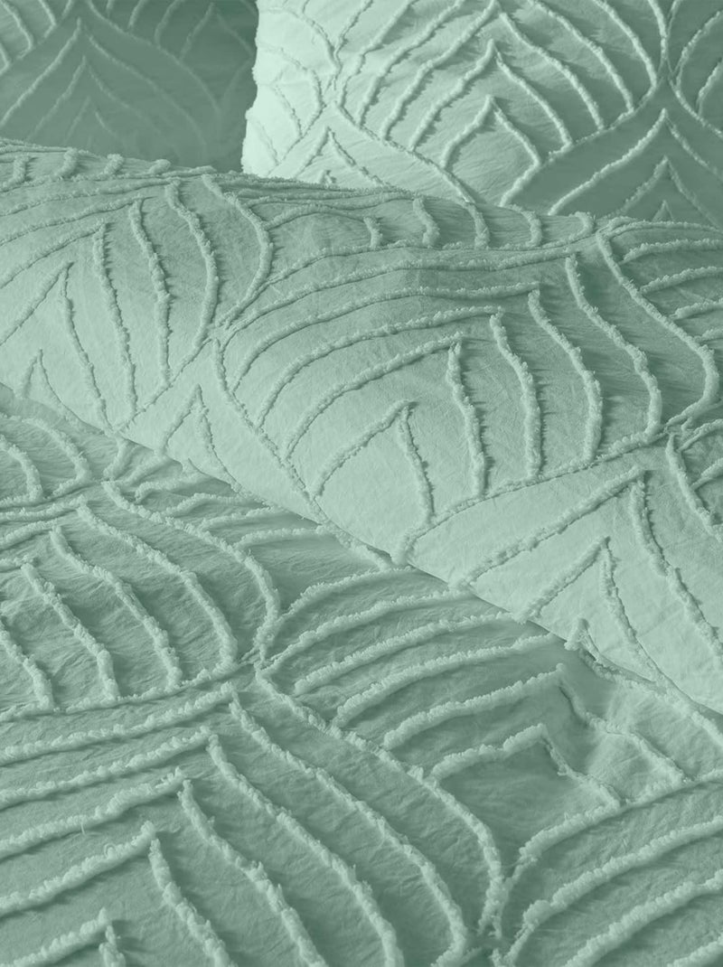 Parure de lit Microfibre Heltie PROMO LINGE Vert - Kiabi