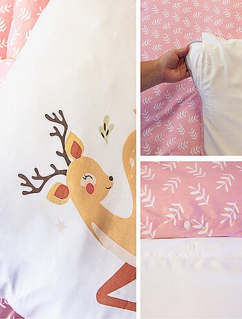 Parure de lit microfibre imprimé BAMBINA